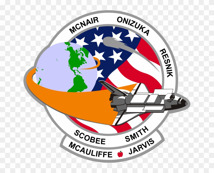Rest In Peace Dick, Mike, Judy, El, Ron, Greg And Christa - Space Shuttle Challenger Patch Clipart