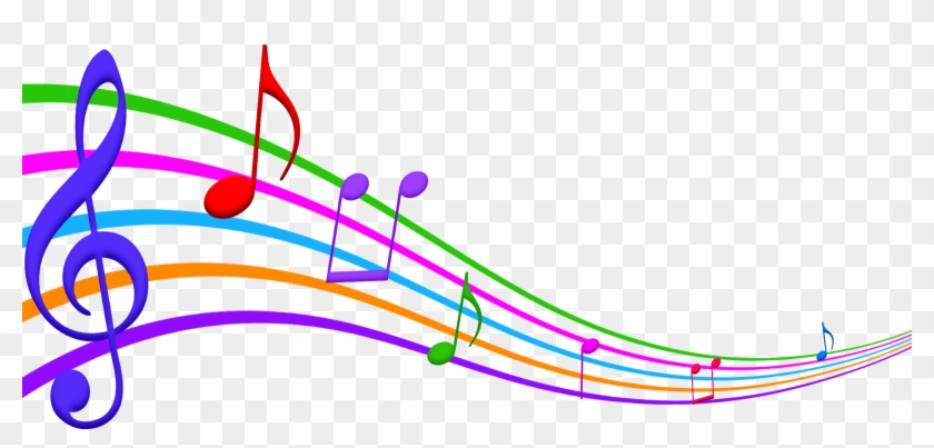 Musica Em Png - Musical Notes In Color Clipart