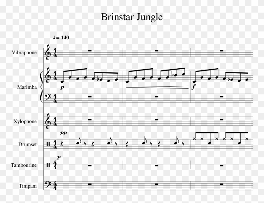 Print - Theme Of Super Metroid Sheet Music Clipart