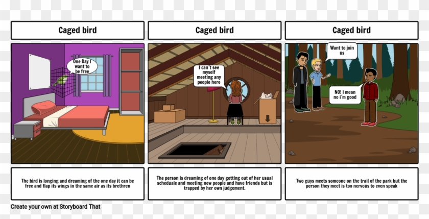 Maya Angelou-caged Bird - Cartoon Clipart