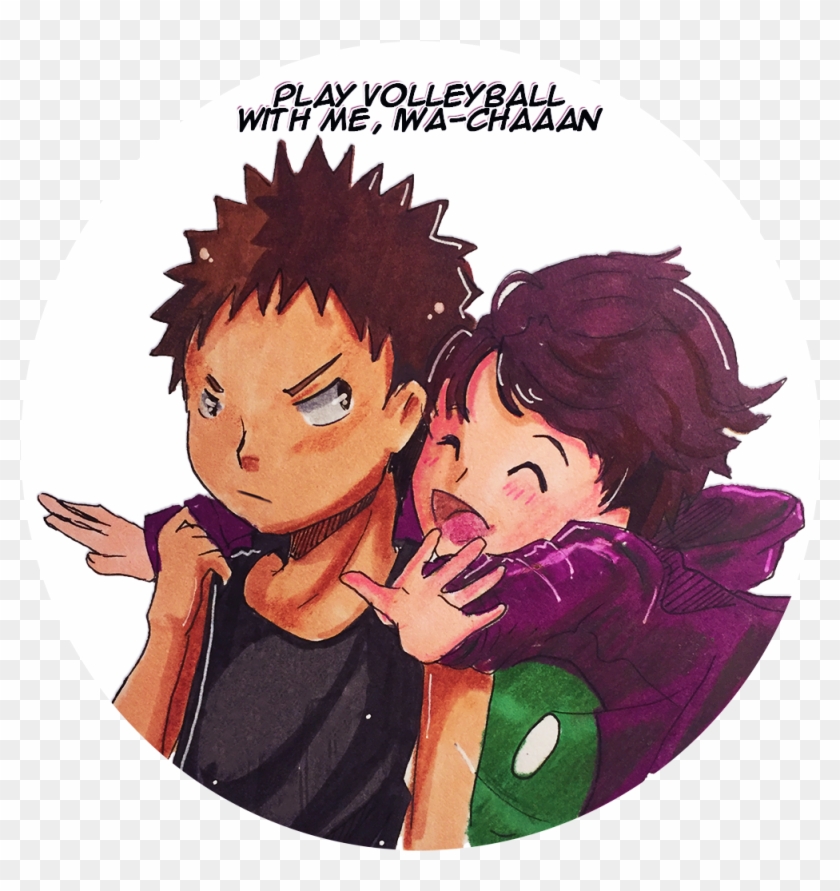 Iwaoi Oiiwa Iwaizumi Hajime Oikawa Toru Haikyuu They're - Cartoon Clipart