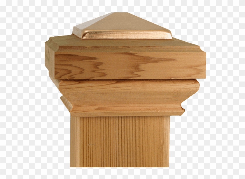 Classic Copper Top Post Caps - Lumber Clipart #5343269