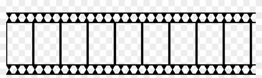 Rollo De Pelicula De Cine Blanco Y Negro Png - Klise Foto Png Clipart