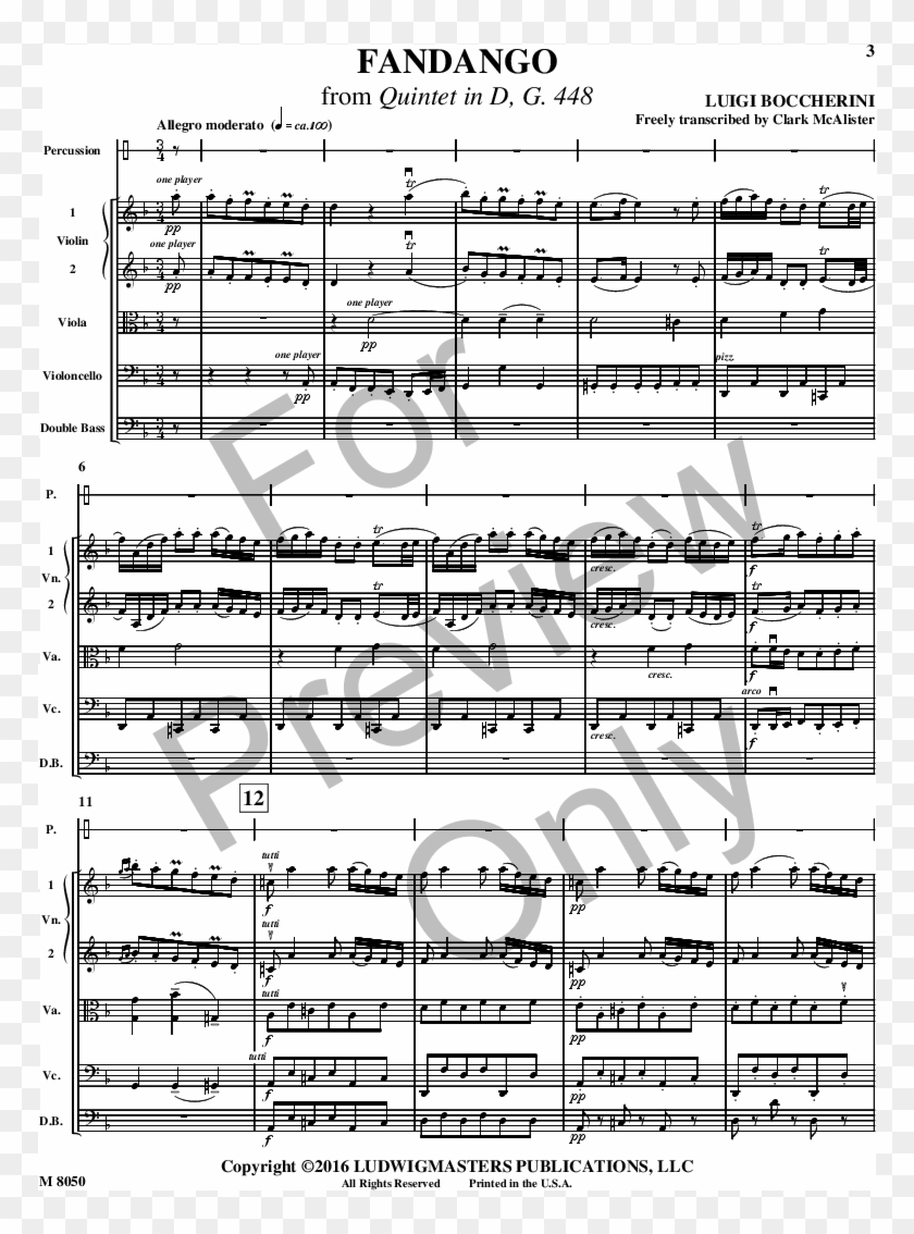 Click To Expand Fandango Thumbnail - Sheet Music Clipart