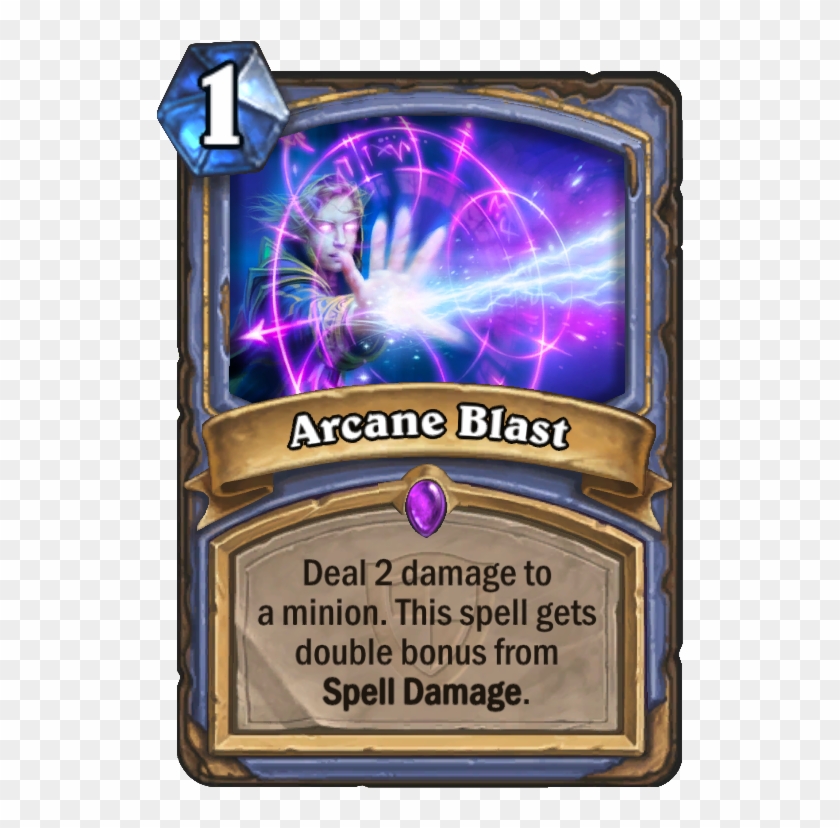 Arcane Blast Card - Arcane Blast Hearthstone Clipart #5344273