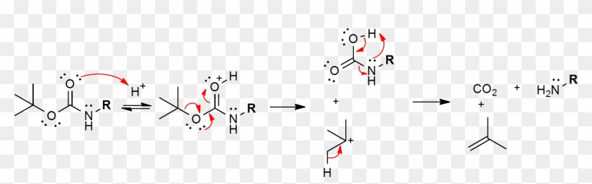 Boc Cleavage Clipart