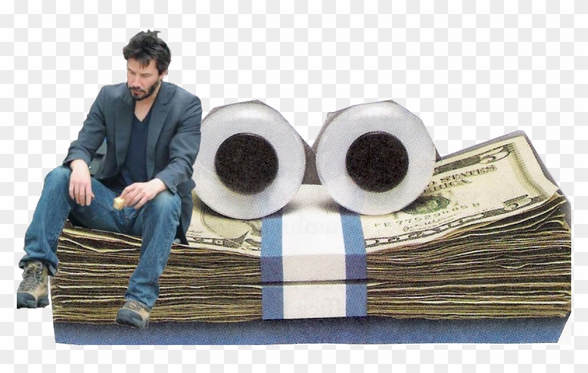 Keanu Reeves Lonely Bench Street Print Poster , Png - Geico Money Clipart