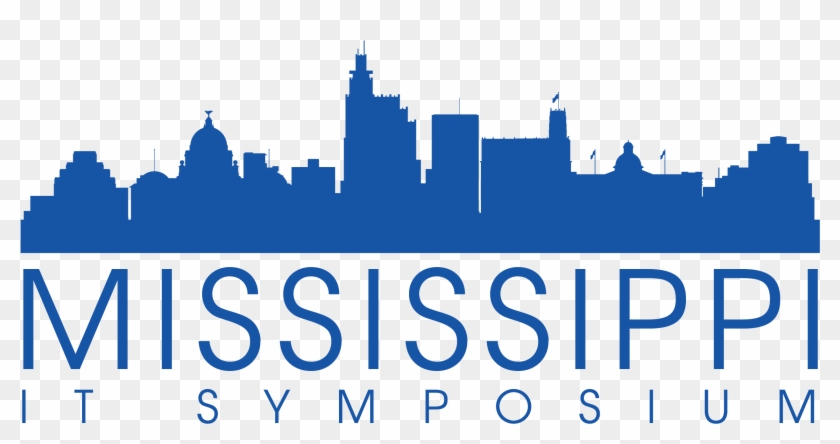 Mississippi It Symposium - Jackson Mississippi Skyline Png Clipart #5345989