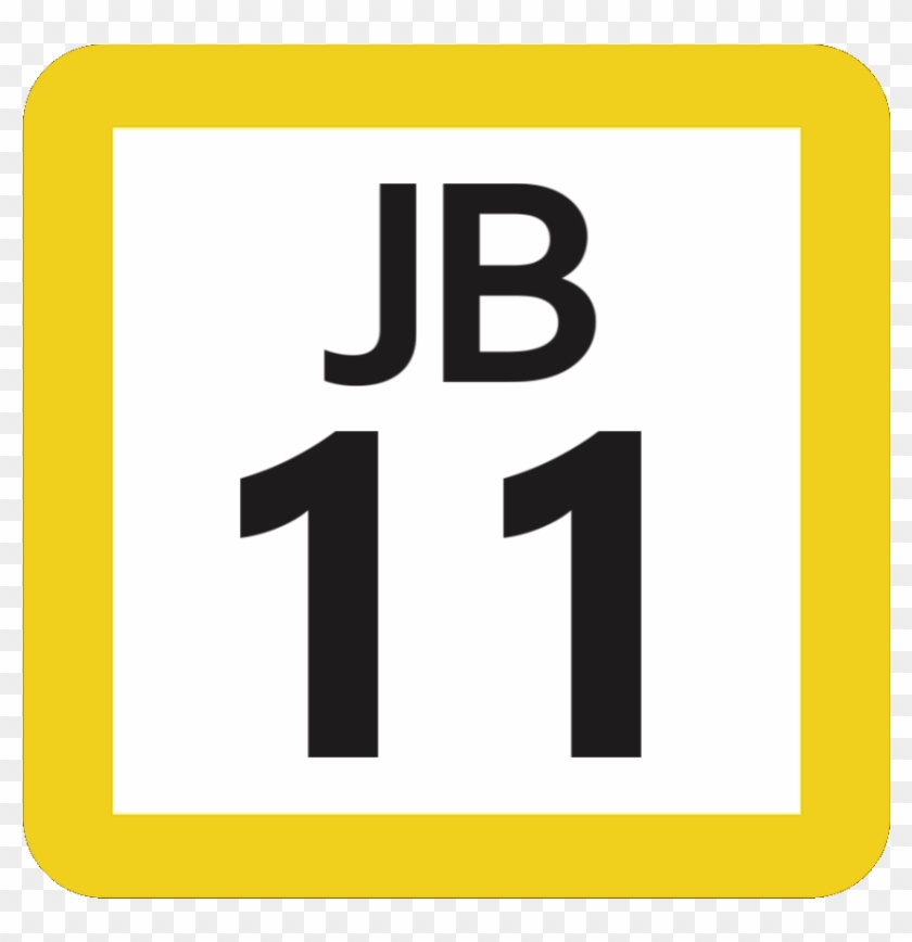 Jr Jb-11 Station Number - Sign Clipart #5346053