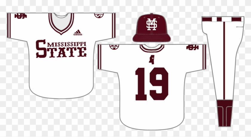 Mississippi Outline Png - Uniform Mississippi State Baseball Clipart #5346161