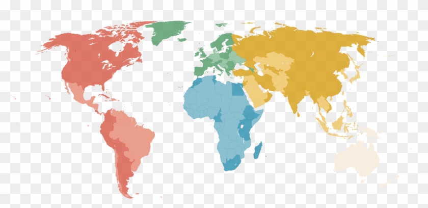 Blank World Map For Paint Clipart #5346587