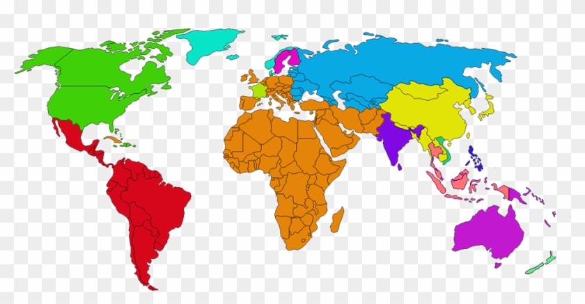 Choose Your Location - World Map In One Color Clipart