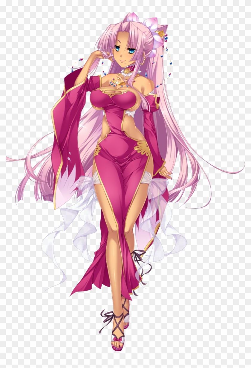 1girl Absurdres Bare Shoulders Blue Eyes Breasts Cleavage - Anime Clipart #5347117