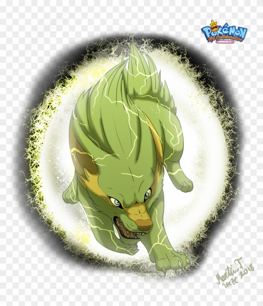 #309 Electrike Used Spark And Thunder Fang In Our Pokemon - Cartoon Clipart #5347120