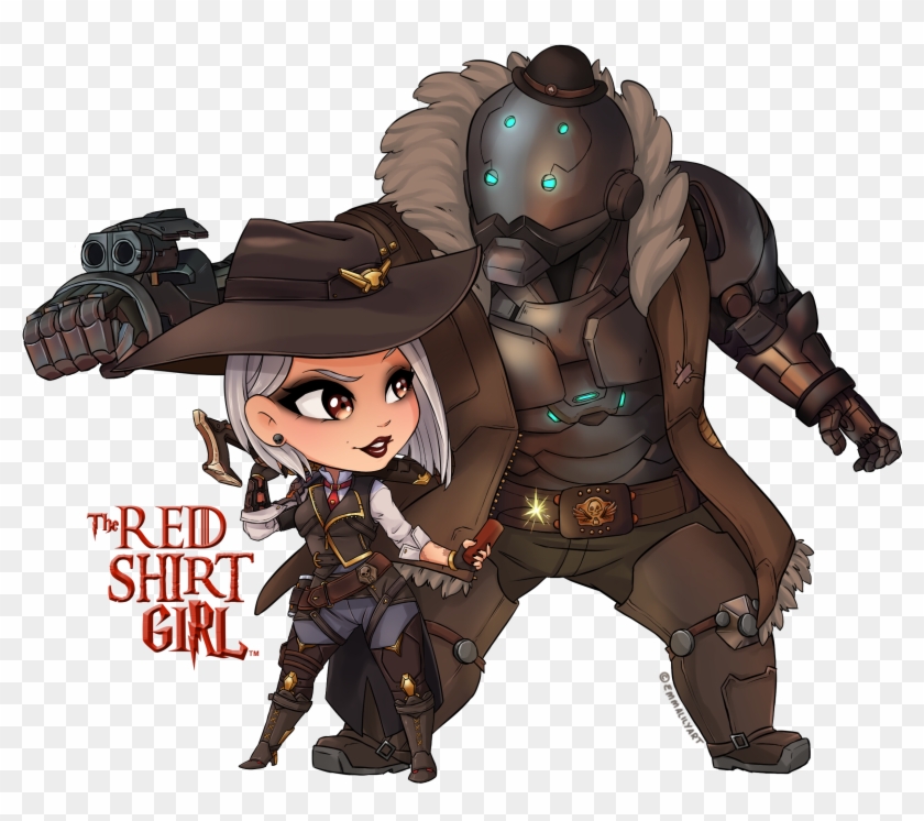 Ashe & Bob Chibi Sticker - Cartoon Clipart #5347261