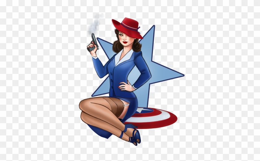 Do As Peggy Says Teefury Peggy Carter, Agent Carter - Cartoon Clipart