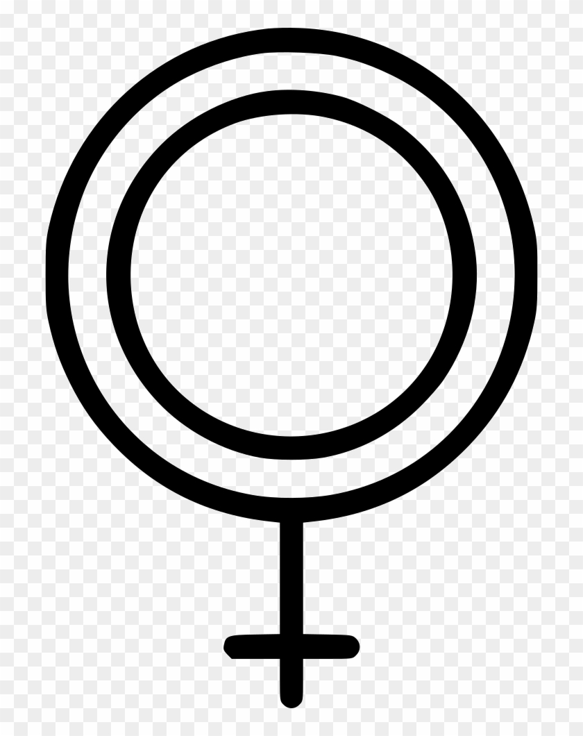 Female Woman Mark Circle Cross Comments - Circle Clipart