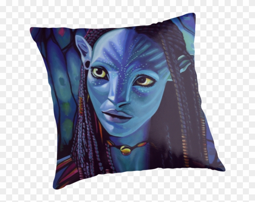 Zoe Saldana As Neytiri In Avatar Realistic Acrylic - Avatar Neytiri Clipart