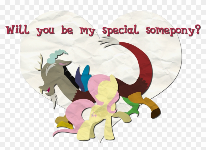 Discord- My Little Pony - Fluttershy And Discord Get Married Clipart #5347944