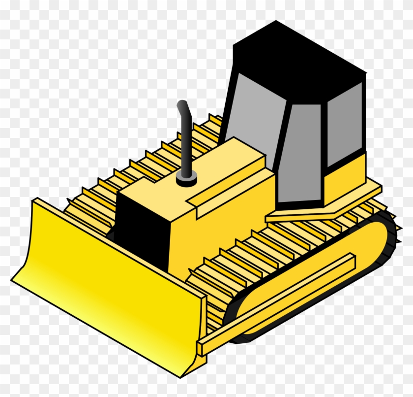 2000 X 2000 7 - Isometric Bulldozer Clipart