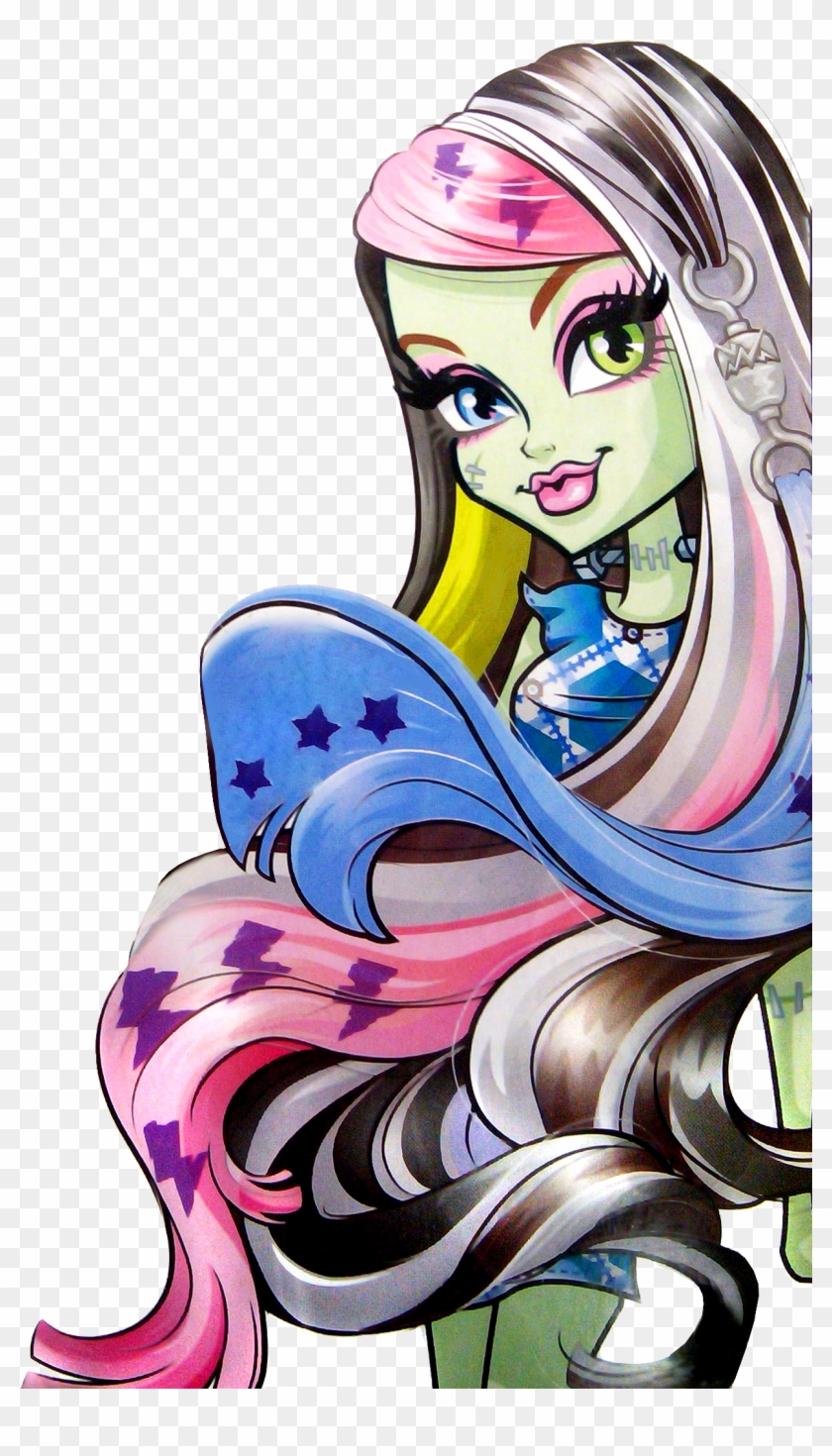 Voltageous Hair - Monster High Frankie Stein Cartoon Clipart