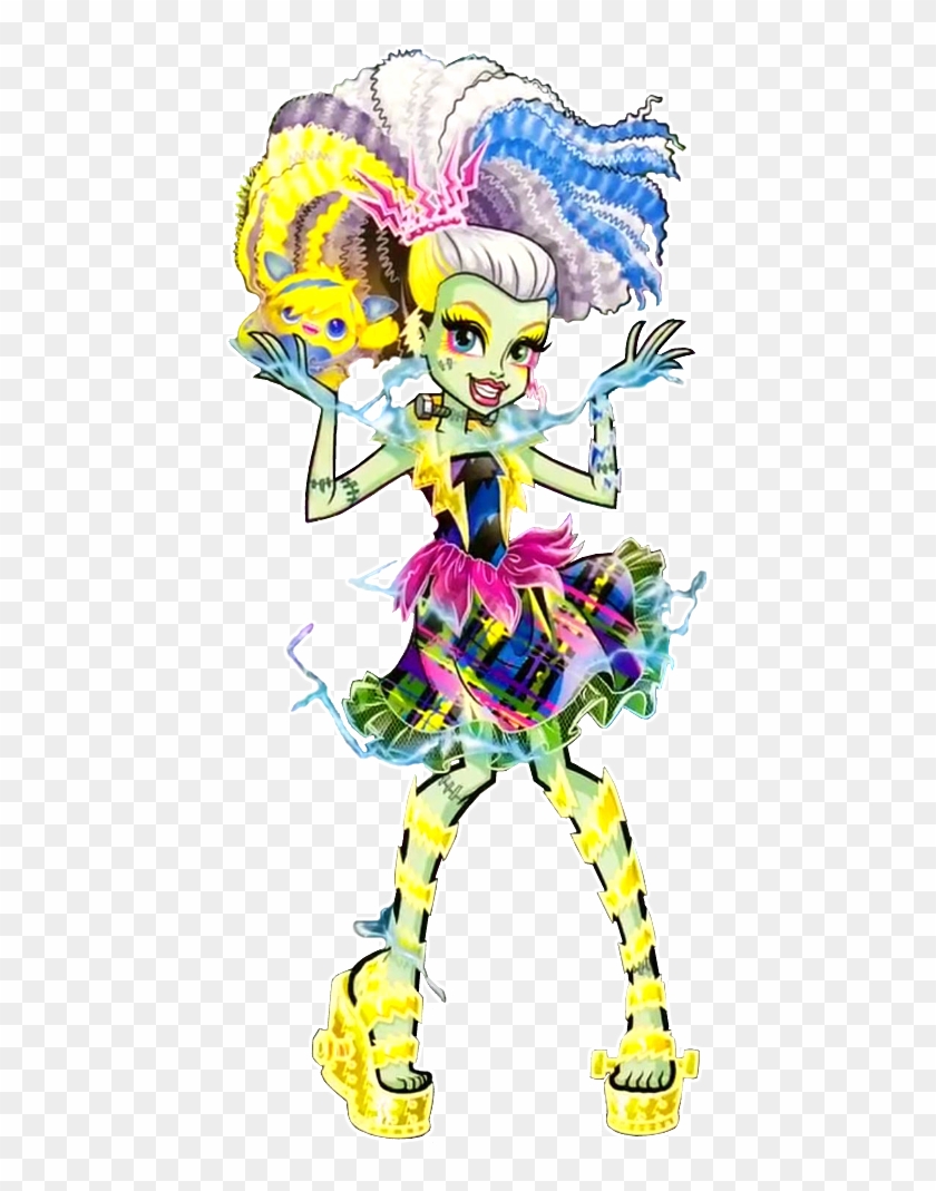 Frankie Stein Love Monster, Monster High Art, Monster - Monster High Electrified Frankie Clipart #5348818