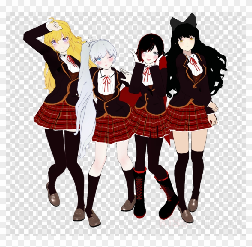 Rwby Blake School Uniform Clipart Blake Belladonna - Blake Rwby School Uniform - Png Download #5349161