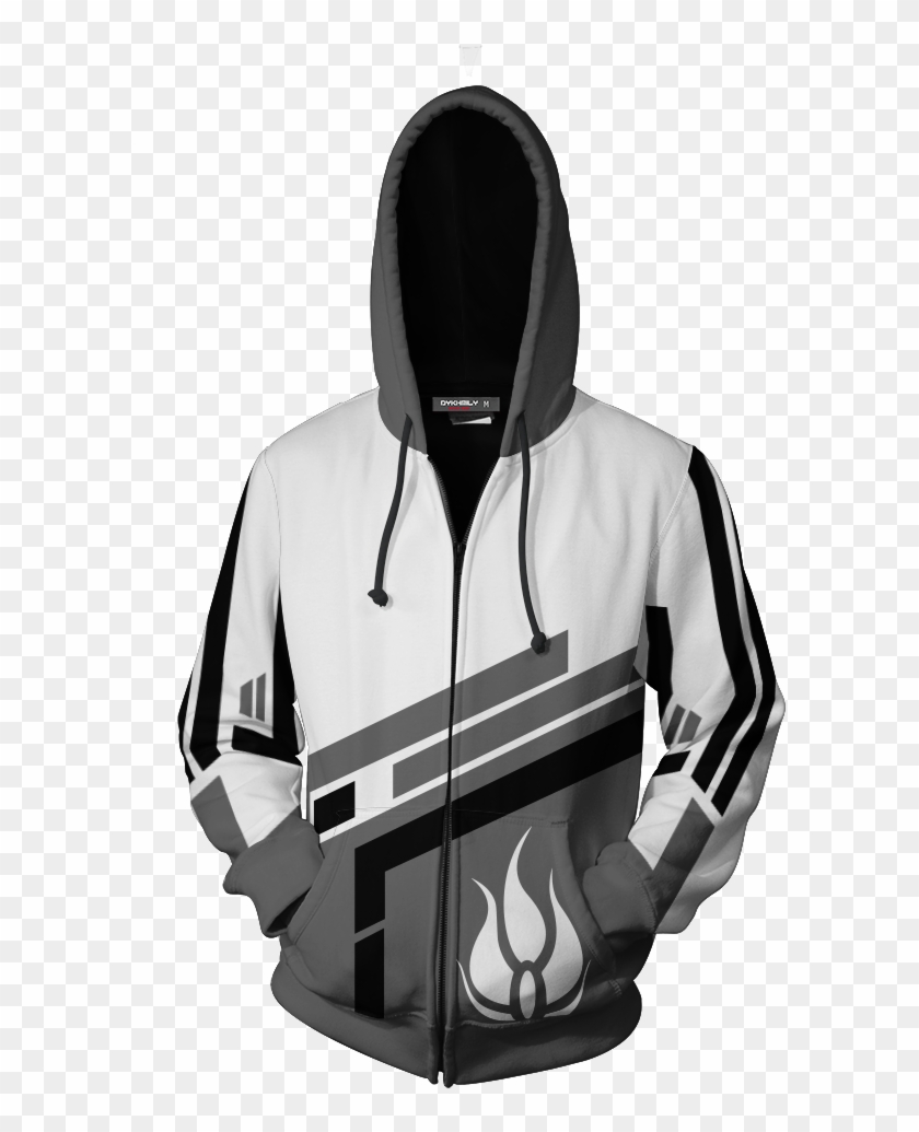 Rwby Blake Belladonna Zip Up Hoodie Fullprinted Zip - Rwby Weiss Hoodie Clipart #5349446