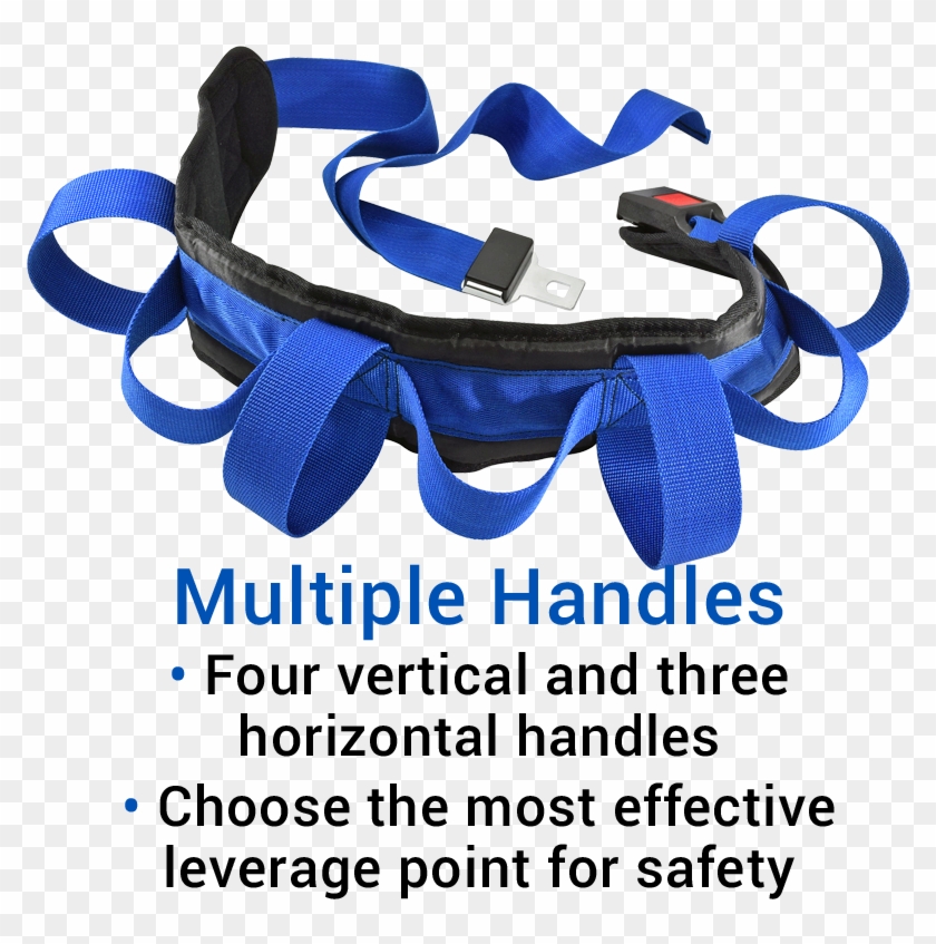 Secure® Padded Gait Belt With 7 Hand Grips - Dog Supply Clipart