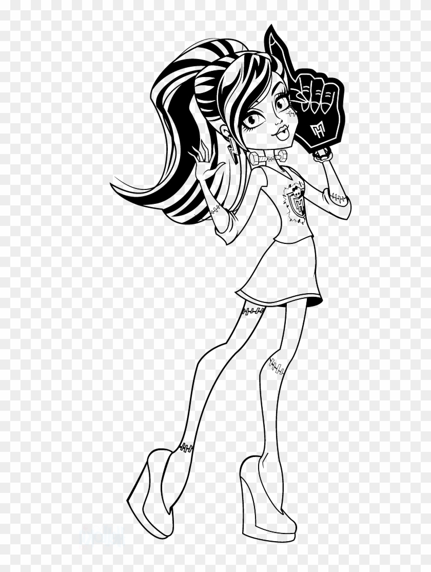 Picture Transparent Stock Monster High Frankie Stein - Cartoon Clipart #5349930
