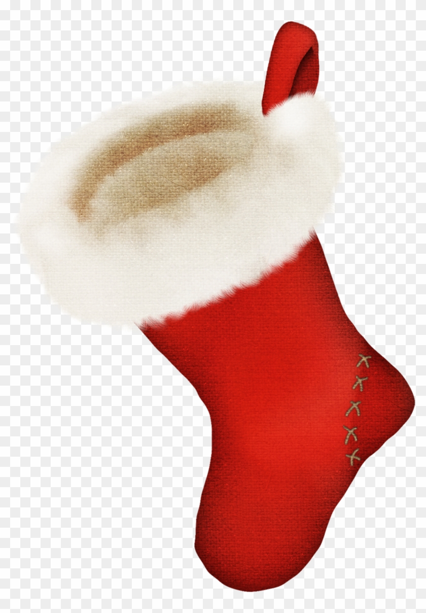 Stockings Socks Transprent Png Free Download Fur - Real Christmas Socks Png Clipart #5349968