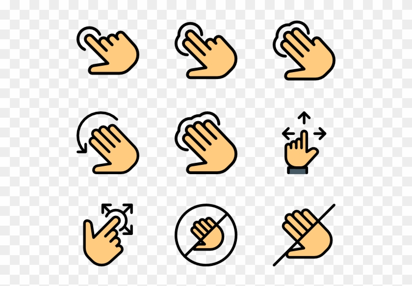 Touch Gestures Clipart