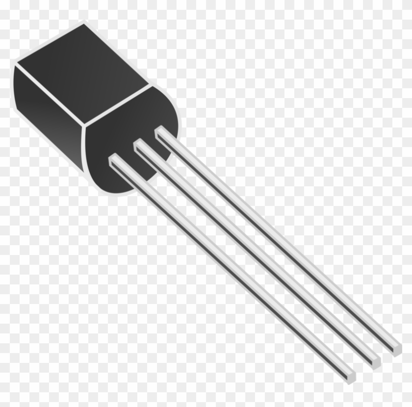 Transistor To-92 Electronic Component Electronics Npn - Electronic Component Vector Png Clipart
