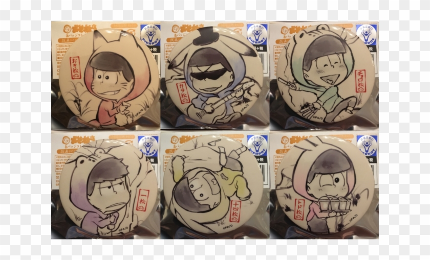 Osomatsu-san Tin Badge Collection Giga Ver Vol - Cartoon Clipart #5350769