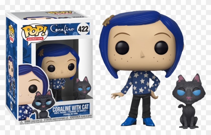 Coraline With Cat Pop Figure - Funko Coraline With Cat Clipart