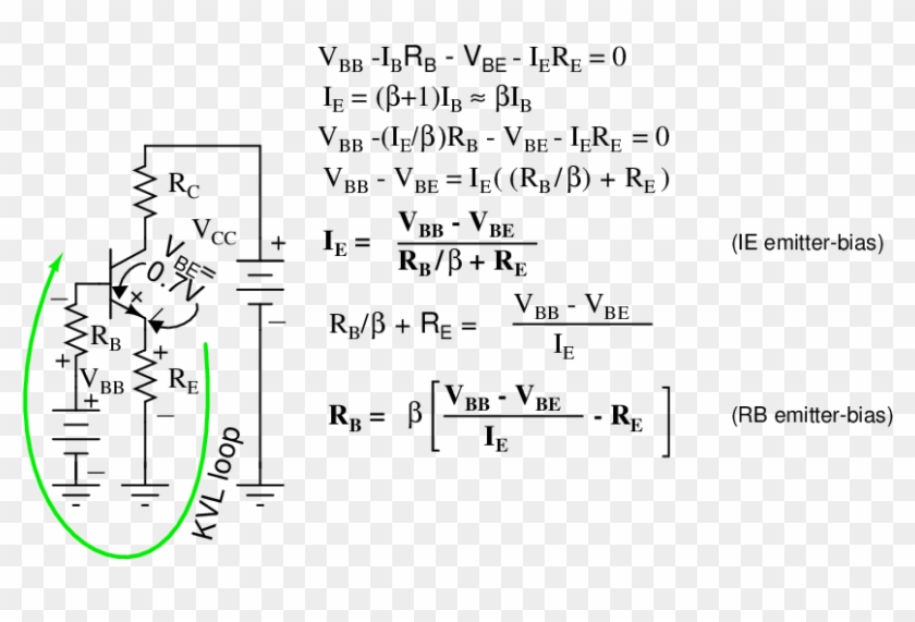 Emitter-bias - Emitter Bias Configuration Formula Clipart