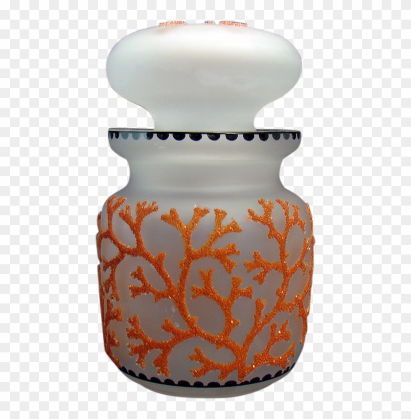 Art Glass Coraline Covered Jar - Porcelain Clipart #5351461