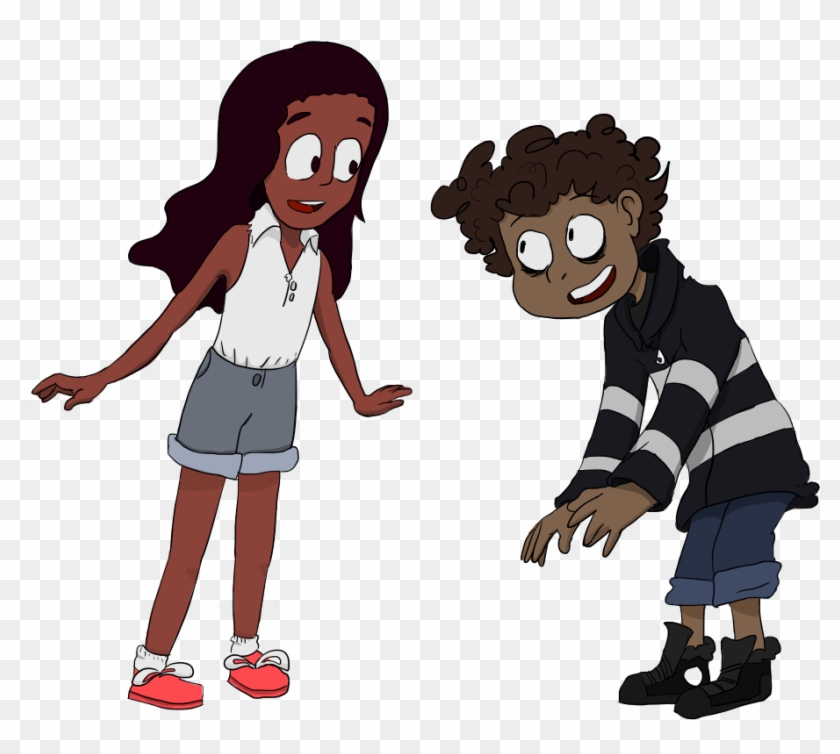 Connie Maheswaren And Wybie Lovat, From Steven Universe - Cartoon Clipart #5351606