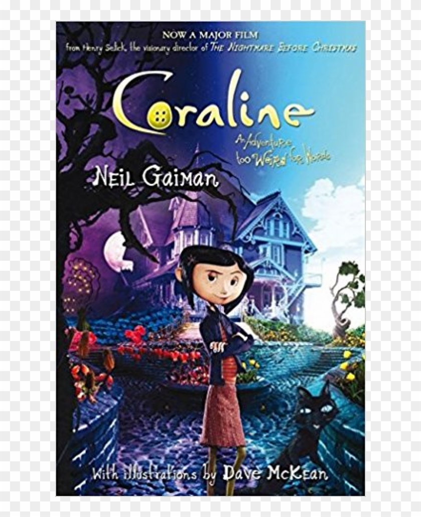 Please Note - Coraline Neil Gaiman Books Clipart
