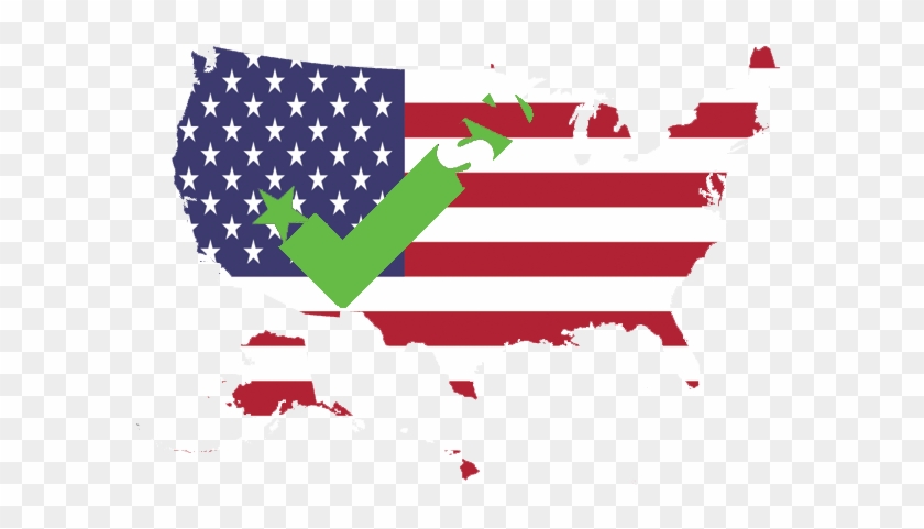 Usa Flag Shape Transparent Clipart