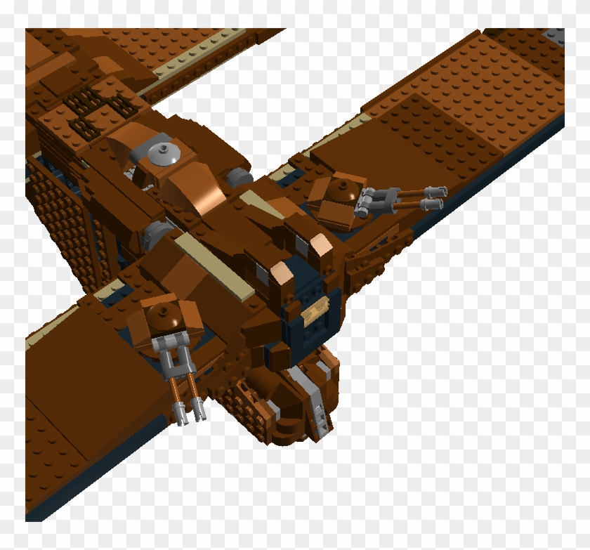 lego star wars brown ship