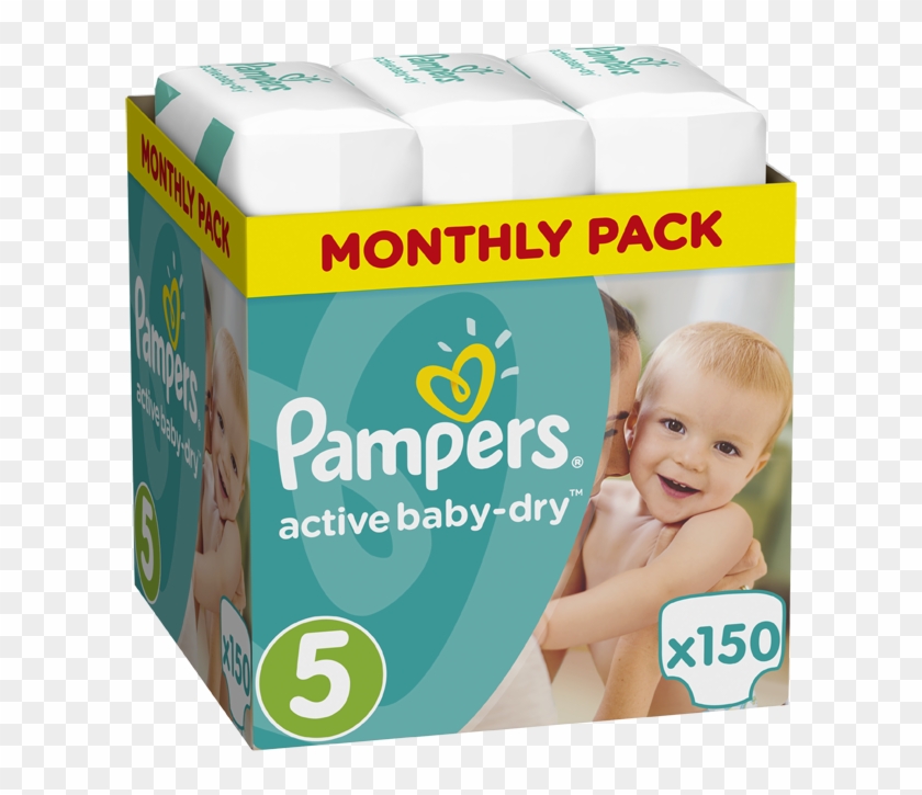 Pampers Active Baby Dry Monthly Pack No - Pampers Premium Care 4 Clipart #5353389
