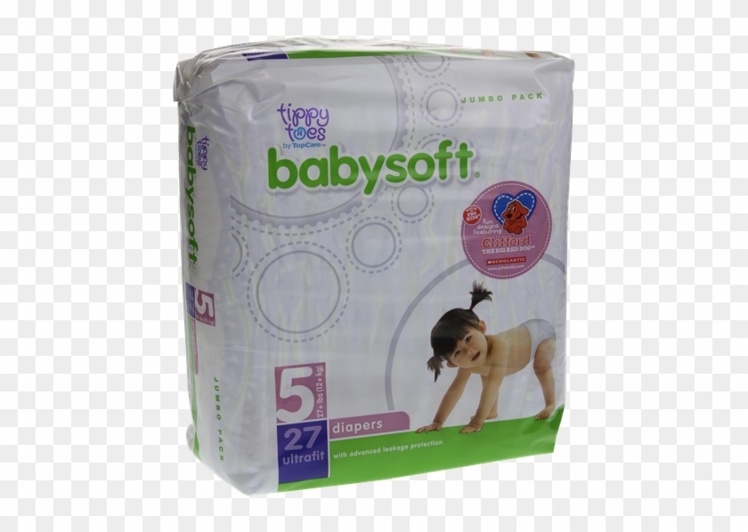 Tippy Toes Baby Soft Jumbo Pack Size 5 27 Lbs Diapers - Goat Clipart #5353700