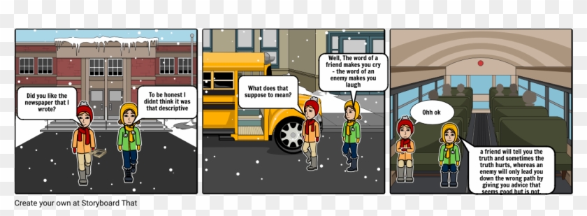 The Comic For School That Is None Of You Buisness - Cartoon Clipart