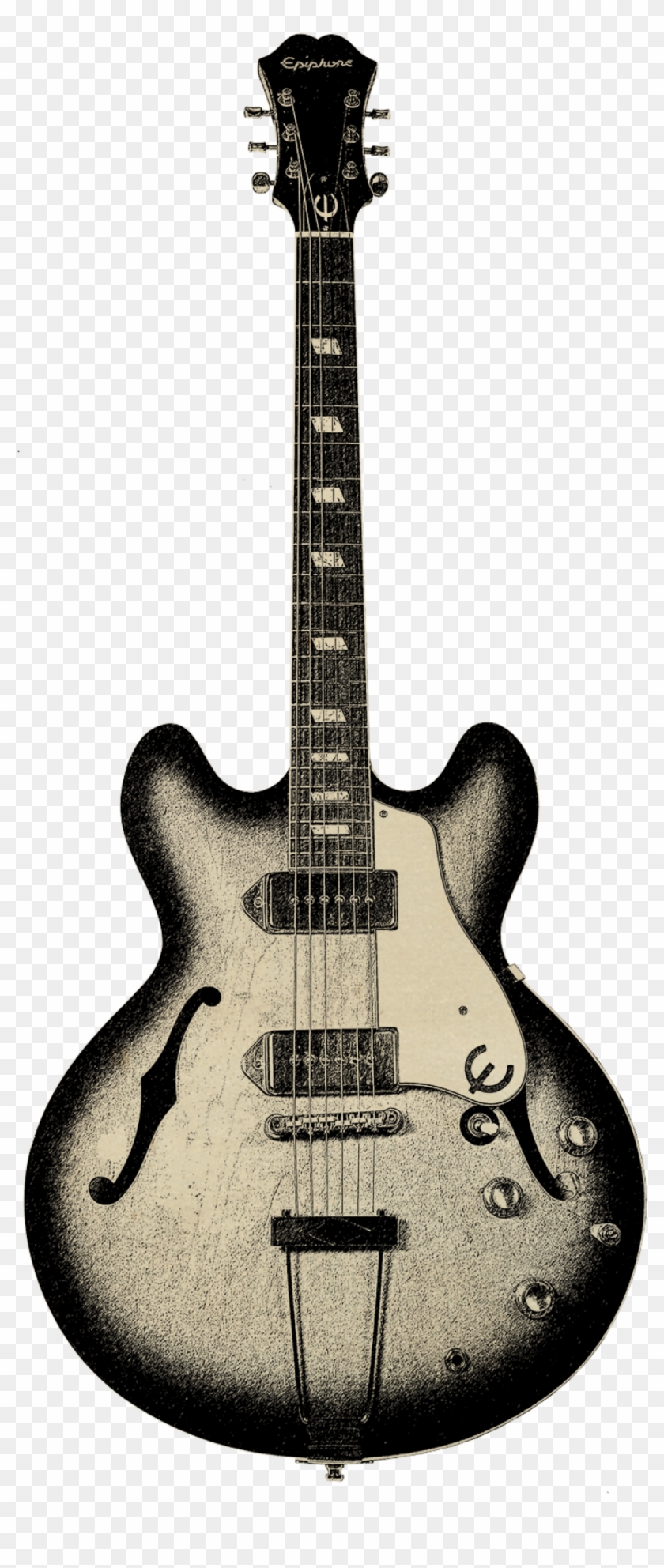 It's Unclear Whether Keith Richards, Who Played A '61 - Electric Guitar Clipart #5354402