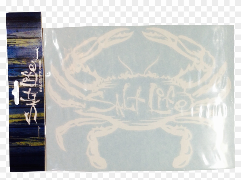 Salt Life Surf Sticker With Crab Decal - Visual Arts Clipart #5355183