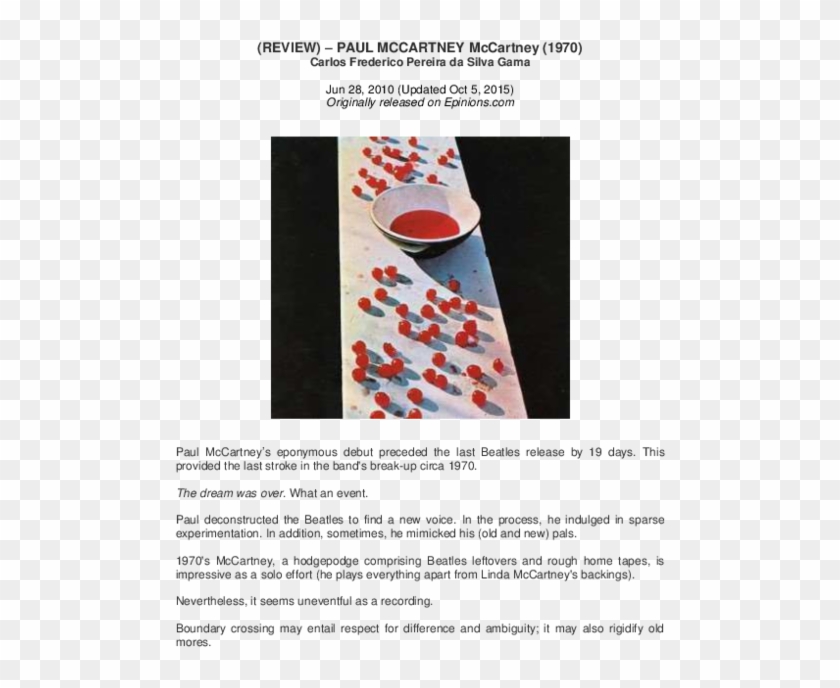 Pdf - Mccartney 1970 Clipart