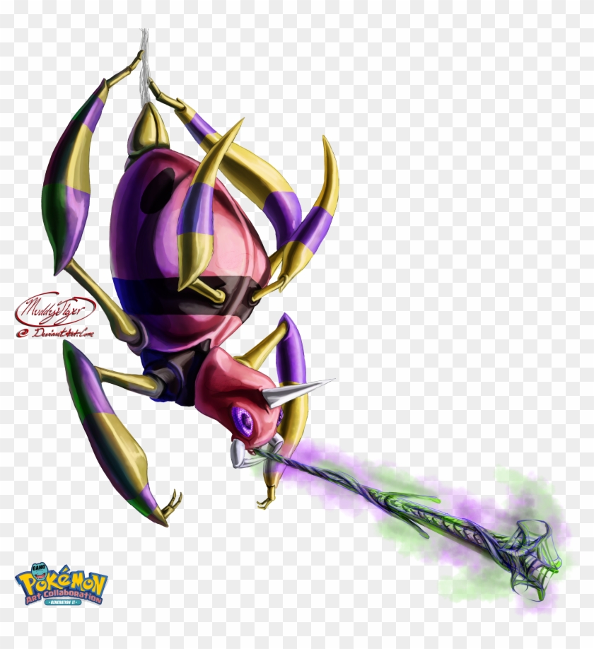 #168 Ariados Used Toxic Thread And Spider Web In The Clipart