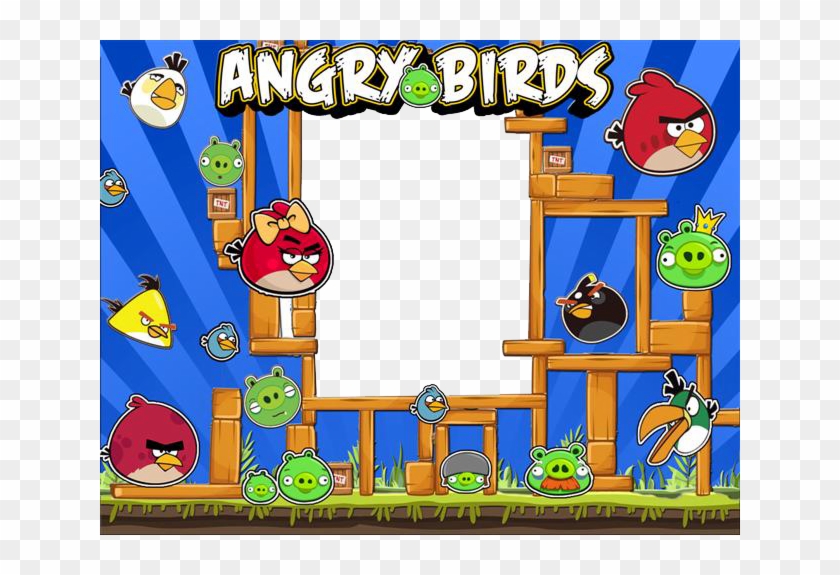 Marcos Para Photoshop Y Algo Mas Bird Birthday Parties, - Angry Birds Marco Digital Clipart