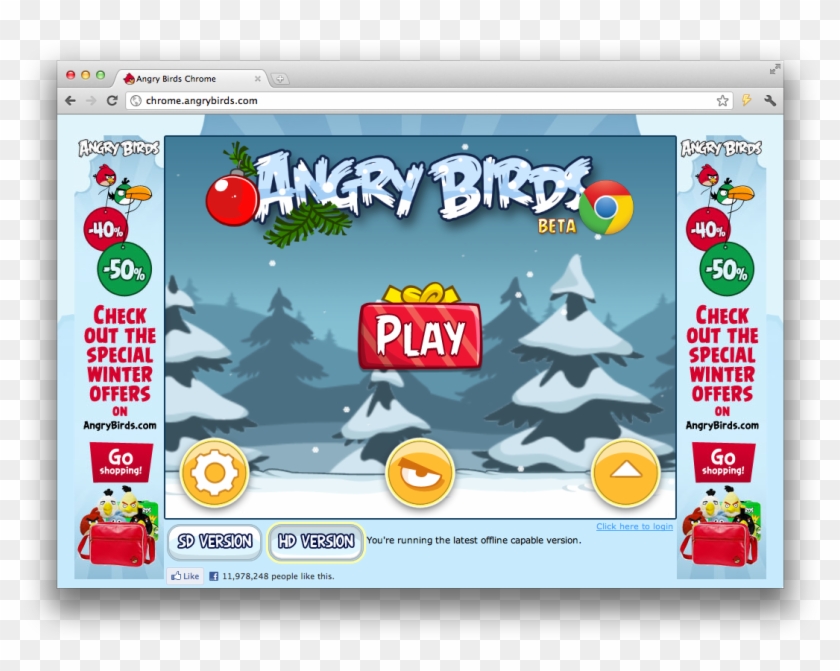To Start Playing Angry Birds, Press Play And Select - Angry Birds Seasons Clipart